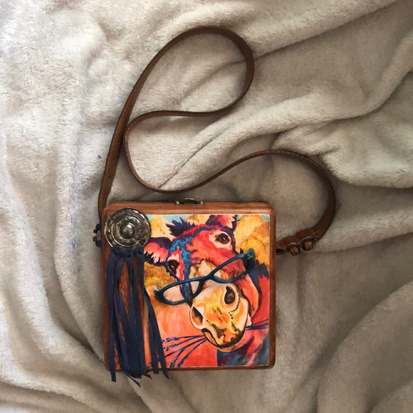 🥰 Vintage one off Meg Harper Rodeo Horse Purse👛 - Picture 2 of 11
